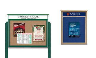 24x24 Outdoor Bulletin Boards - All Styles