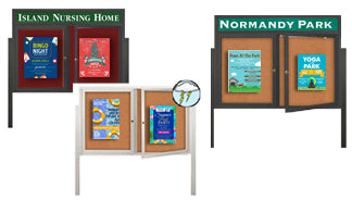 30x84 Outdoor Bulletin Boards - All Styles