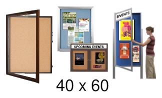 40x60 Outdoor Bulletin Boards