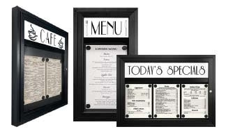 Magnetic Menu Cases with Pre-Printed Personalized Message Headers