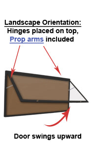 24x72 Extra Large Outdoor Enclosed Bulletin Board Swing Cases with ...