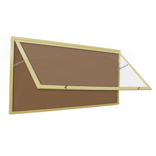 XL Outdoor Enclosed Bulletin Board Display Case 48x60 + Radius Corners ...