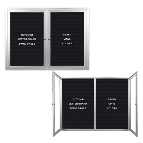 Large Outdoor Enclosed Letter Boards 2 3 Door Sizes Free Shipping