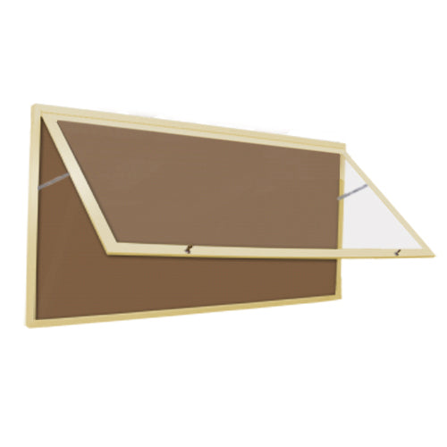 Extra Large Outdoor Enclosed Bulletin Board 48 x 84 Swing Cases with ...