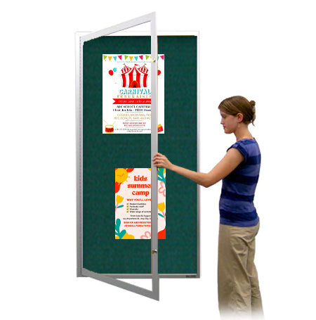 Extra Large 36x72 Outdoor Enclosed Bulletin Board Swing Cases with ...