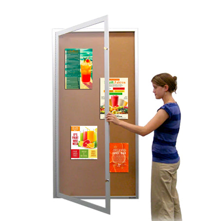 Extra Large 36x96 Outdoor Enclosed Bulletin Board Swing Cases with ...