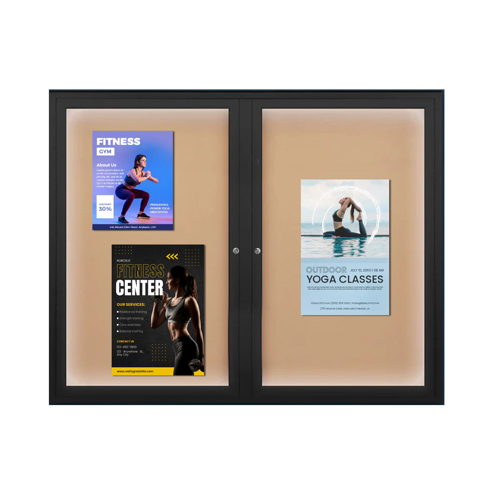Illuminated Extreme WeatherPlus™ Outdoor Poster Cases Wall Mount ...