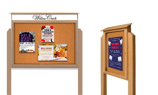 20x20 Outdoor Bulletin Boards - All Styles