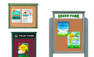 30x30 Outdoor Bulletin Boards - All Styles