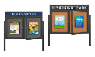 30x60 Outdoor Bulletin Boards - All Styles