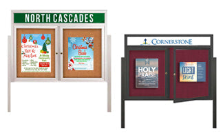 30x72 Outdoor Bulletin Boards - All Styles