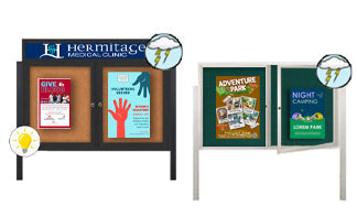 40x50 Outdoor Bulletin Boards - All Styles
