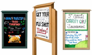 Dry Erase Board Message Centers by Viewable Area