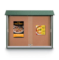 40x40 Outdoor Message Center Wall Mount with Sliding Doors