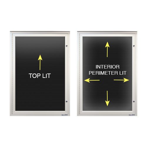 Extreme WeatherPlus™ LED Outdoor Letter Board Display Case in 14 Sizes ...