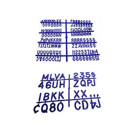 BLUE Helvetica Changeable Letter Sets For Letterboards ...