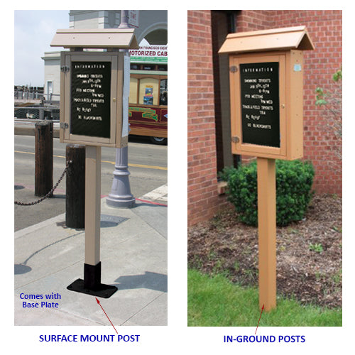 ECO-Design 12x20 Outdoor Freestanding Slender Information Letter Boards ...