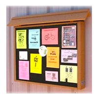 45x31 Wall Mount Outdoor Open Face Cork Board Info Center is available in 6 Plastic Lumber Finishes