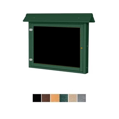 28x20 Wall Outdoor Cork Board Info Center is available in 6 Plastic Lumber Finishes