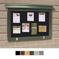 42x28 Wall Outdoor Cork Board Info Center is available in 6 Plastic Lumber Finishes
