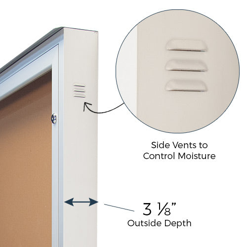 EXTREME WeatherPlus Enclosed Outdoor Bulletin Board Stands | 6 Sizes ...