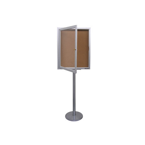Enclosed Outdoor Bulletin Board Display Stand | 3 Display Case Sizes