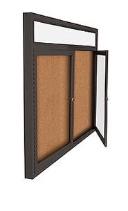 2-3 Door Outdoor Enclosed Bulletin Boards | Outdoor Bulletin Board Displays