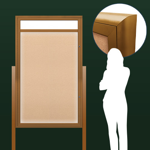 Colapsableboard Display Case Extra Large Outdoor Enclosed Radius Edge Bulletin Board Display Cases ...