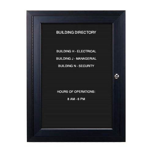 LED Lighted Outdoor Letter Board with Changeable Letters | Wall Mount Extra Large Enclosed Message Board