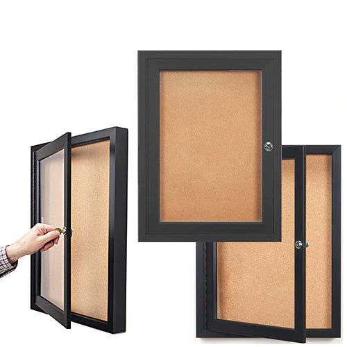 Outdoor Enclosed Bulletin Boards 8.5x11 | Locking Metal Display Case