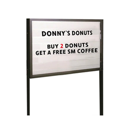Freestanding Heavy Duty Reader Board 72x48 available in 4 Finishes with ...