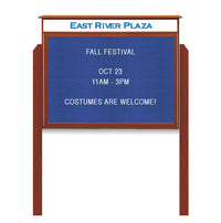 27x41 Free Standing Outdoor Message Center with Letter Board with Header