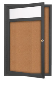 Outdoor Enclosed Menu Cases with Header for 11" x 14" Portrait Menu Sizes (Radius Edge) 