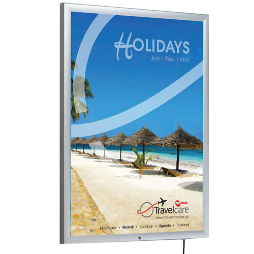LED Illuminated Outdoor 30x40 Light Box with Lockable Snap Open Frame ...