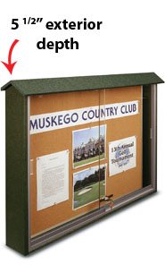 Eco Friendly Outdoor Message Center in 6 Finishes