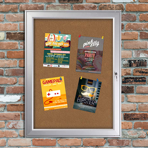Outdoor Premium Weatherproof Notice Boards displays up to NINE 8.5 x 11's Postings. Display promotional pieces, sales, advertisements, and events outside of your store, restaurant, car dealership, etc.