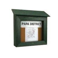 18 x 18 Outdoor MINI Message Center + Cork Board Enclosed Wall Mount –  OutdoorDisplayCases