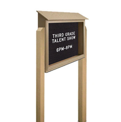 16 x 34 Standing Outdoor MINI Message Center Letter Board with Header –  OutdoorDisplayCases