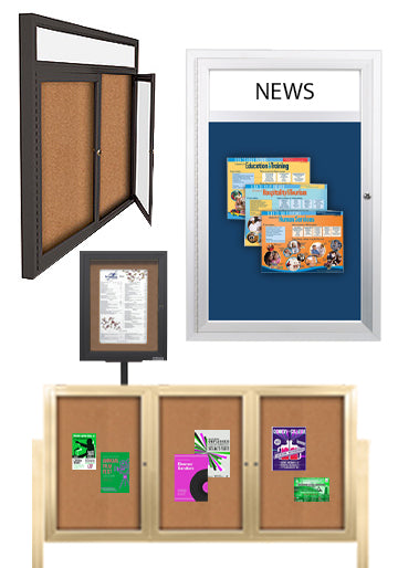 Kensington Information Kiosk with Four Sign Frames and 5 Pocket Holder –  Braeside Displays