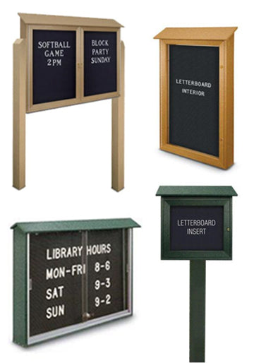 Outdoor Enclosed Letter Board Display Cases Wall Mount Free Shipping –  Displays4Sale