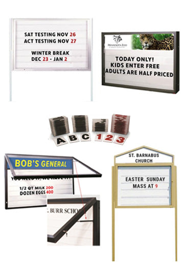Reader Boards & Marquee Signs | Enclosed Outdoor Letter Board ...