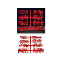 RED Helvetica Changeable Letter Sets For Letterboards – OutdoorDisplayCases