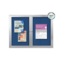 SwingCase 60 x 24 Outdoor Enclosed Bulletin Boards 2 DOOR