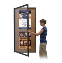 36x60 Extra Large Outdoor Enclosed Bulletin Board SwingCases | Single Locking Door Display Case