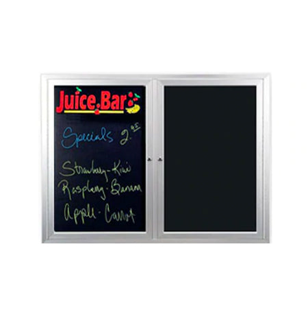 Outdoor Enclosed Marker Boards with LED Lighting 2 and 3 Door