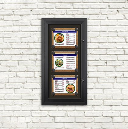 Display Case Menu Rustic Outdoor Restaurant Menu Display Cases 100+ Sizes + Styles ...
