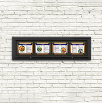 Outdoor Enclosed Magnetic Restaurant Menu Display Case | 11" x 8 1/2" Landscape | Holds Four Landscape Menus ACROSS