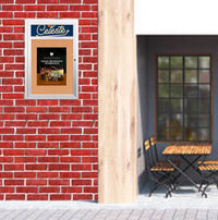 SwingCase 22 x 28 Outdoor Enclosed Poster with Header (Single Door)
