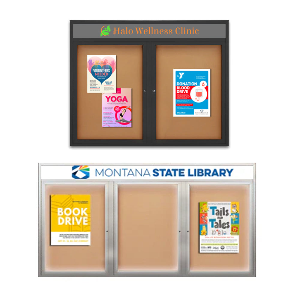 Extreme WeatherPlus™ Outdoor Poster Cases 2-3 Doors – OutdoorDisplayCases