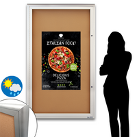 Extreme WeatherPlus™ XL Radius Edge Outdoor Enclosed Poster Display Case | Available in 4 Metal Frame Finishes